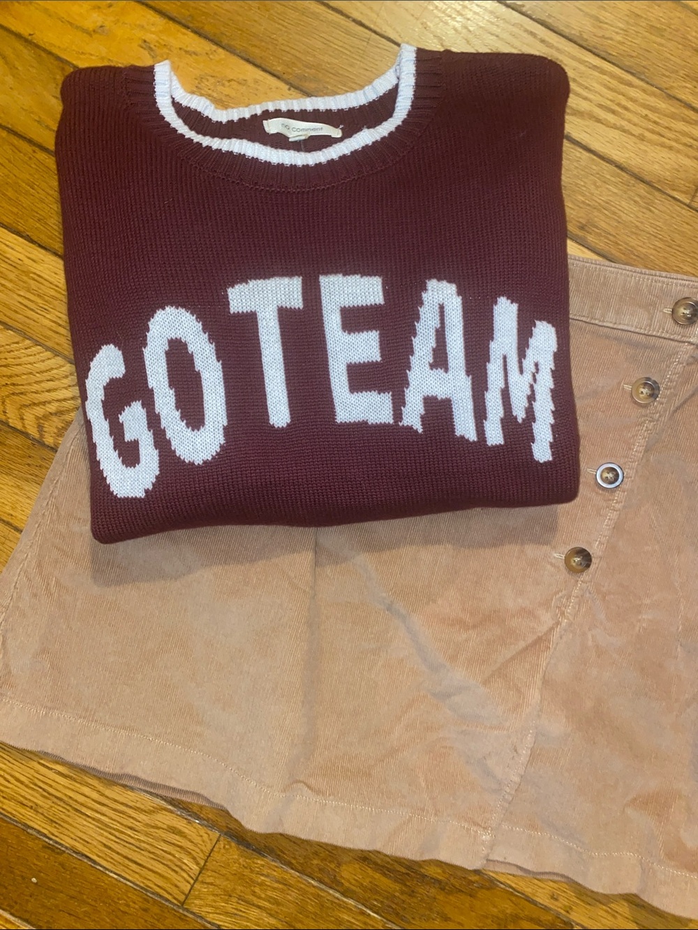 Maroon 'GOTEAM' Crewneck Sweater